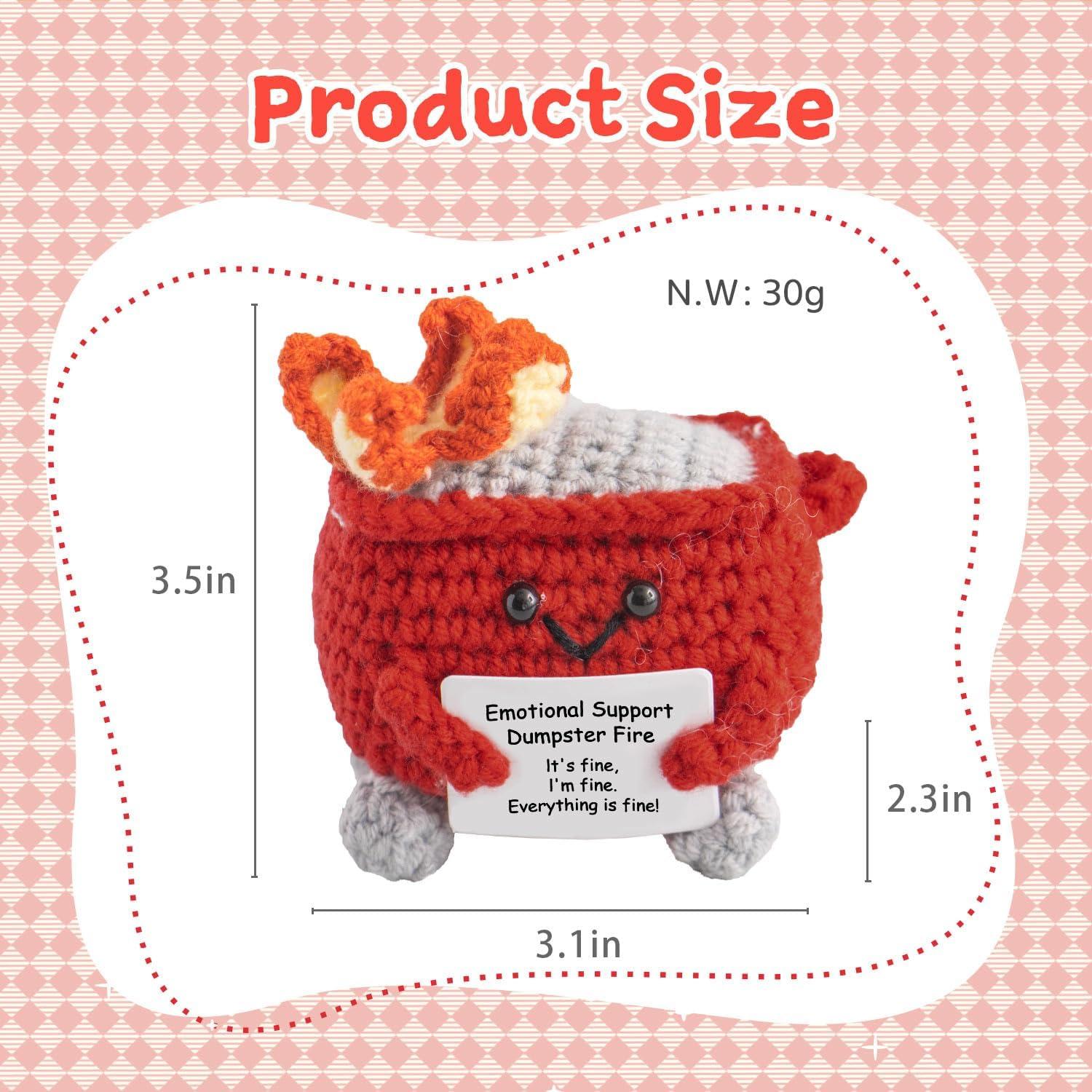 Muñeco de Crochet Fuego de Basura MR ZHENQIAO Rojo