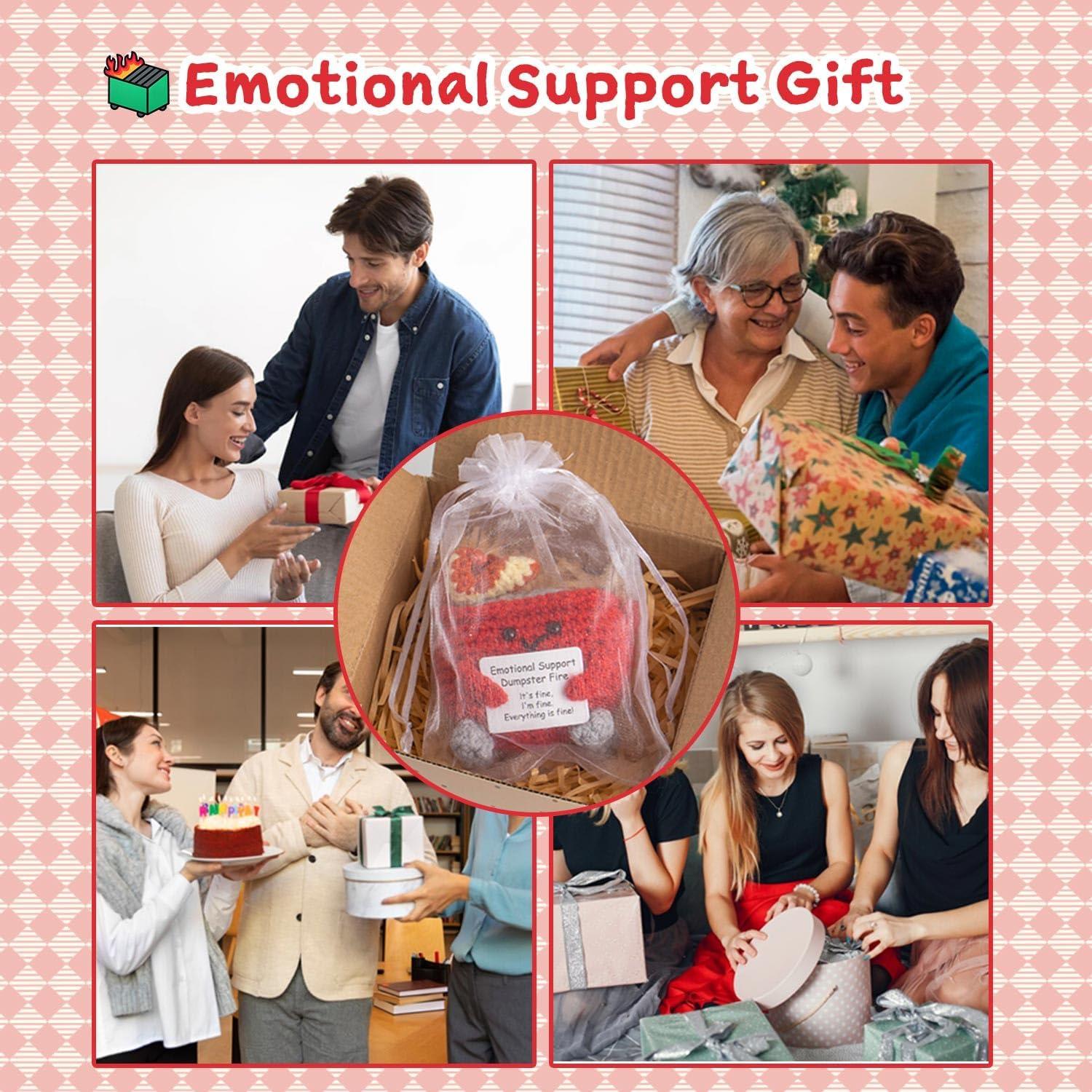 Muñeco de Crochet Fuego de Basura MR ZHENQIAO Rojo