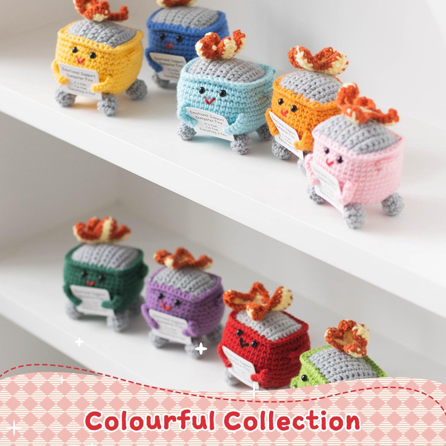 Muñeco de Crochet Fuego de Basura MR ZHENQIAO Rojo