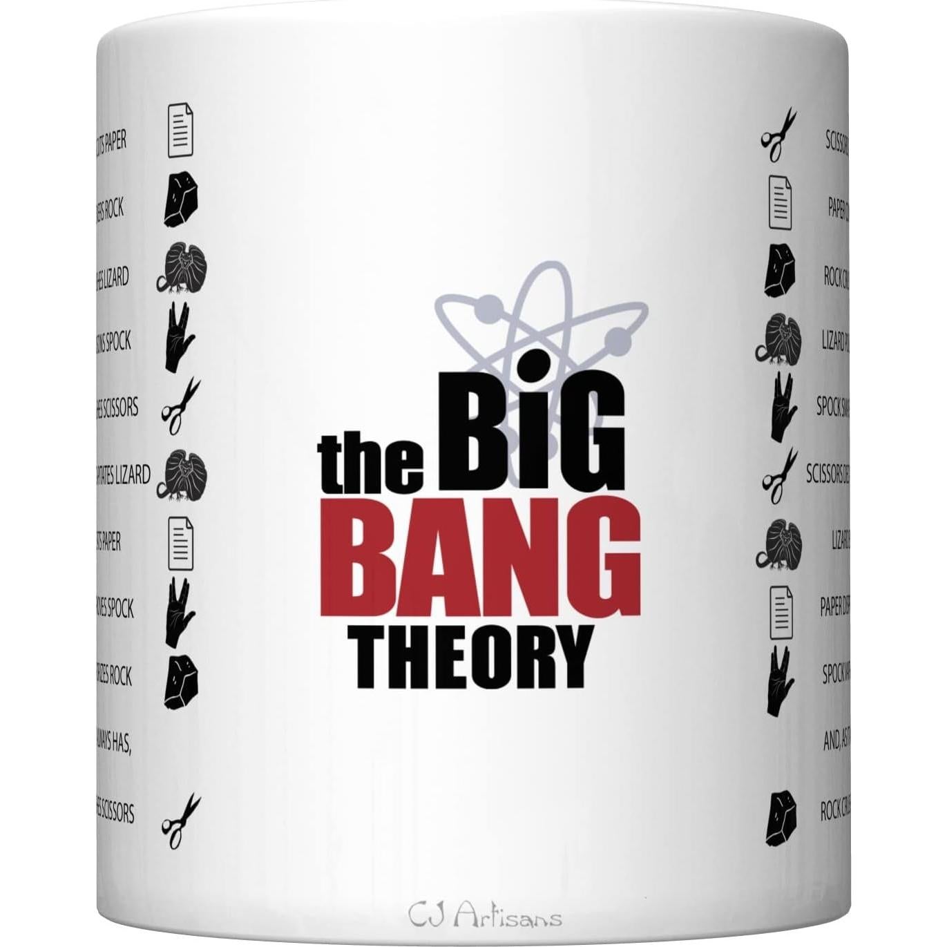 Taza de Café Cerámica CJ Artisans Teoría del Big Bang 11oz