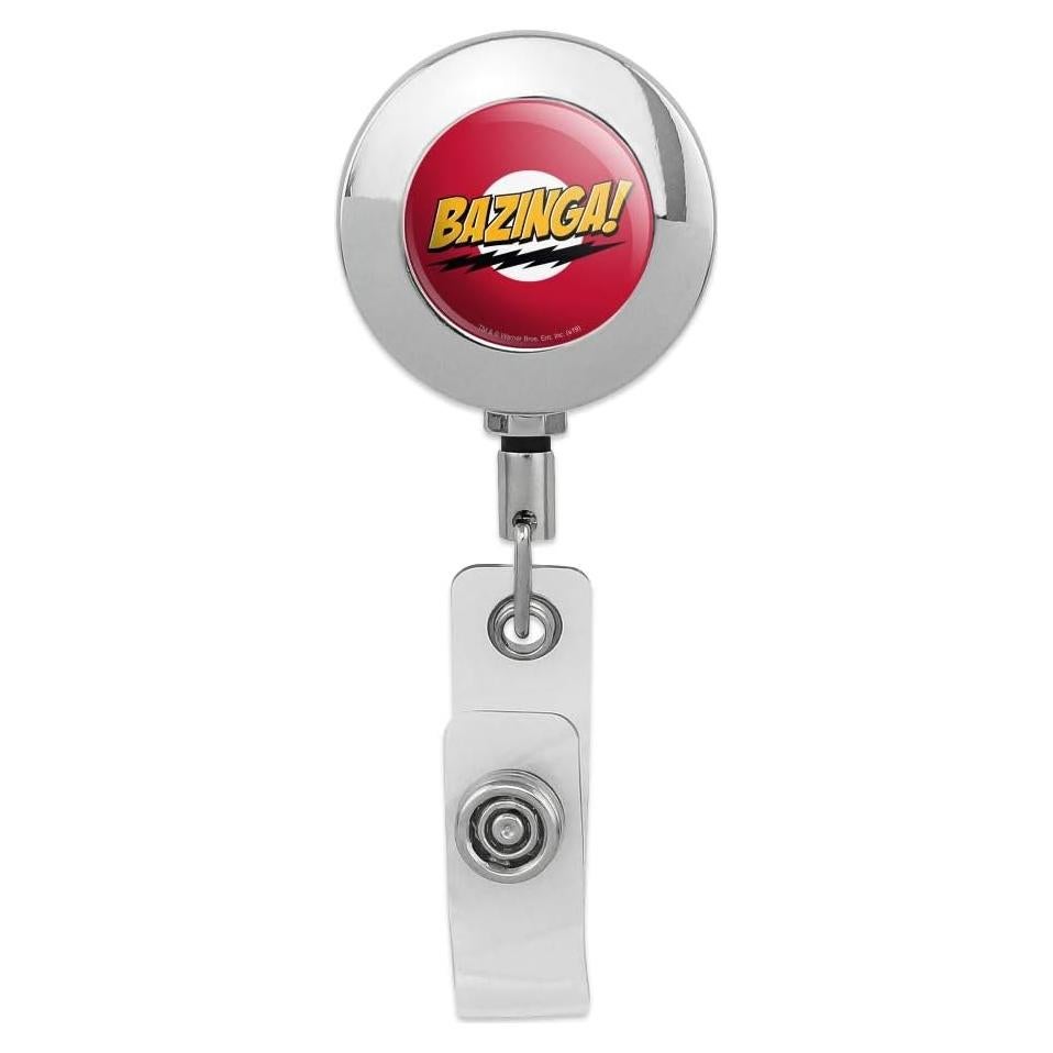 Soporte de Insignia Retráctil Cromo GRAPHICS & MORE 1.5cm x 3cm