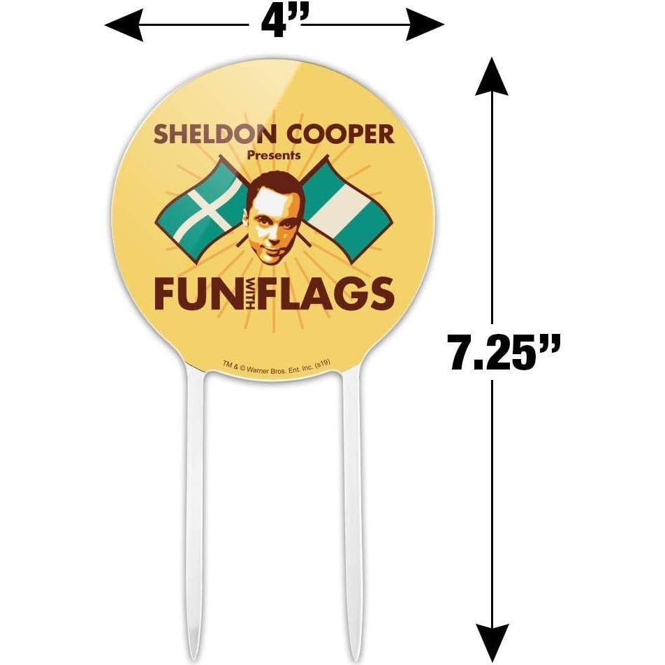 Topper de Pastel Fun with Flags Sheldon Cooper 18.4 cm