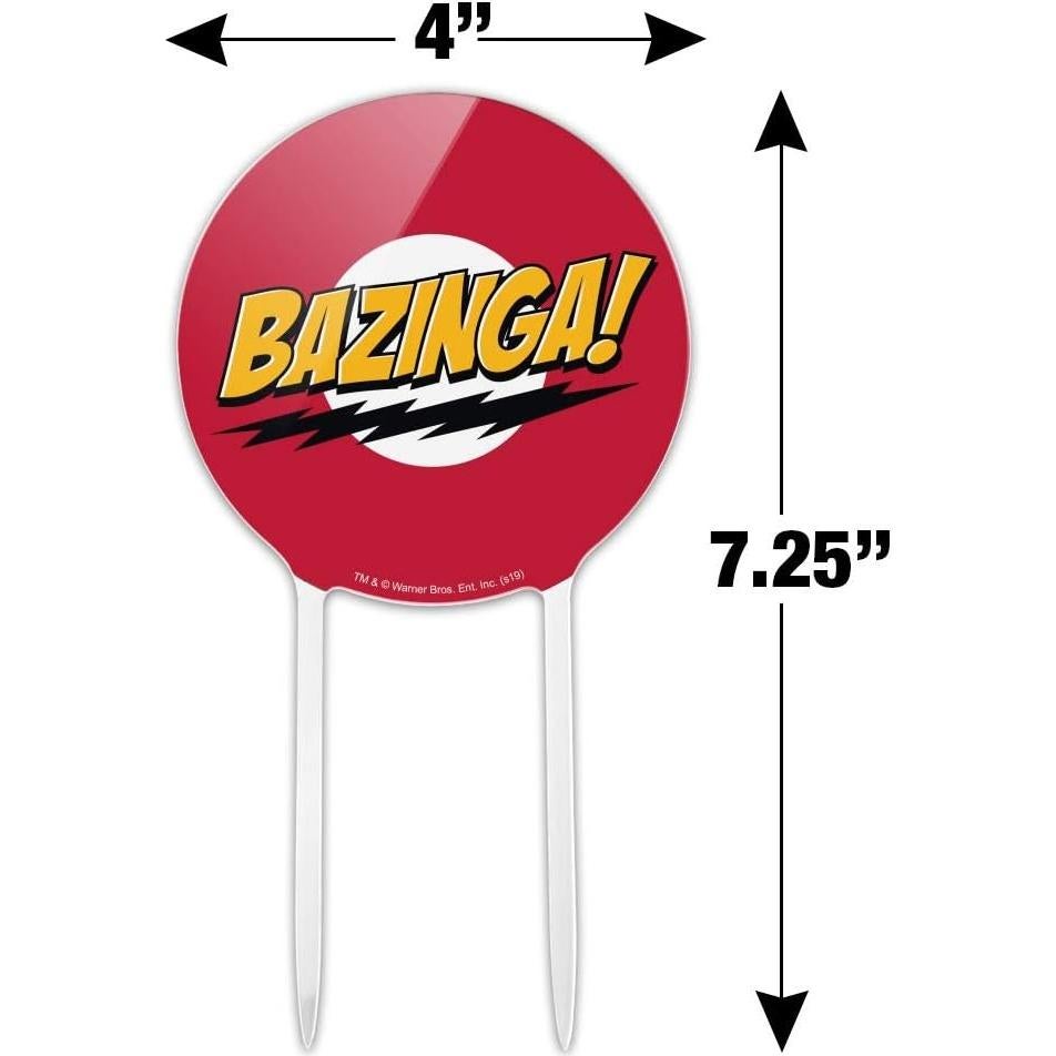 Cake Topper Acrílico El Big Bang Theory Sheldon Bazinga 18.4 cm