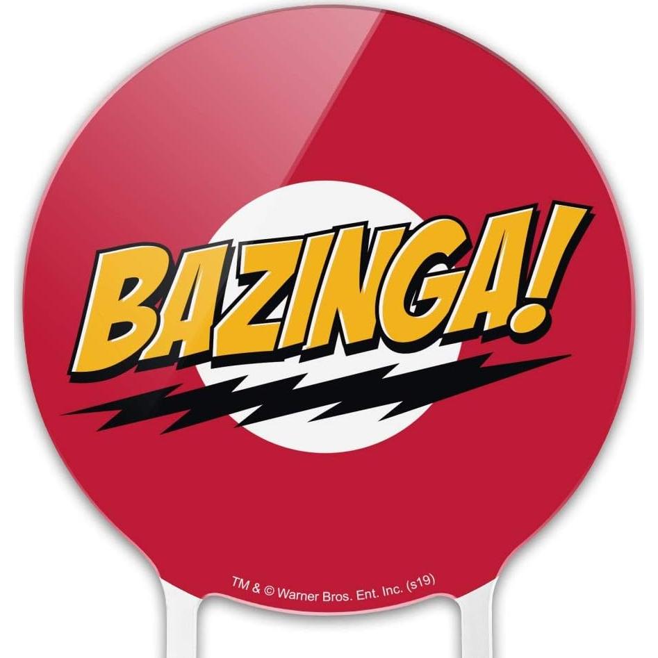 Cake Topper Acrílico El Big Bang Theory Sheldon Bazinga 18.4 cm