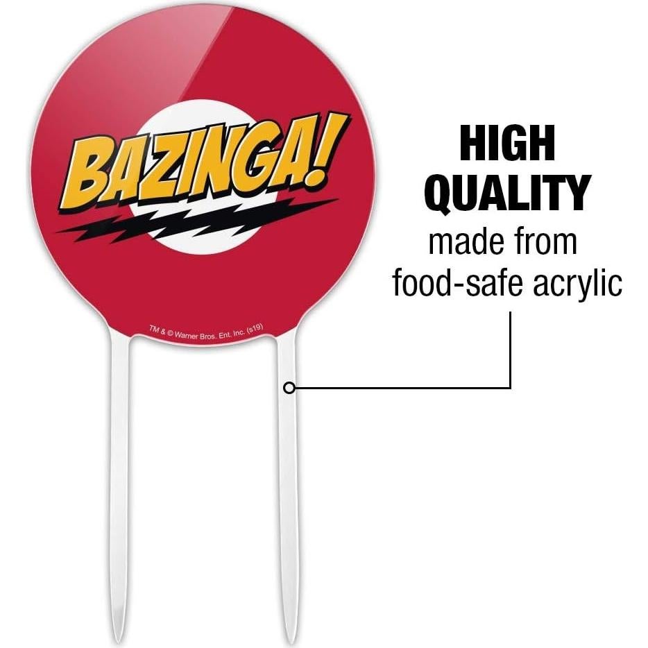 Cake Topper Acrílico El Big Bang Theory Sheldon Bazinga 18.4 cm