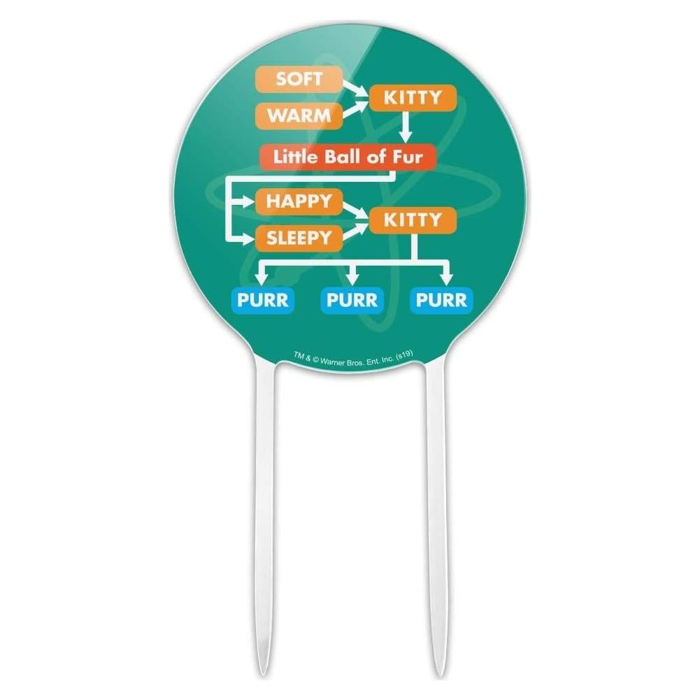 Topper de Pastel Soft Kitty Teoría del Big Bang Acrílico 18.4 cm