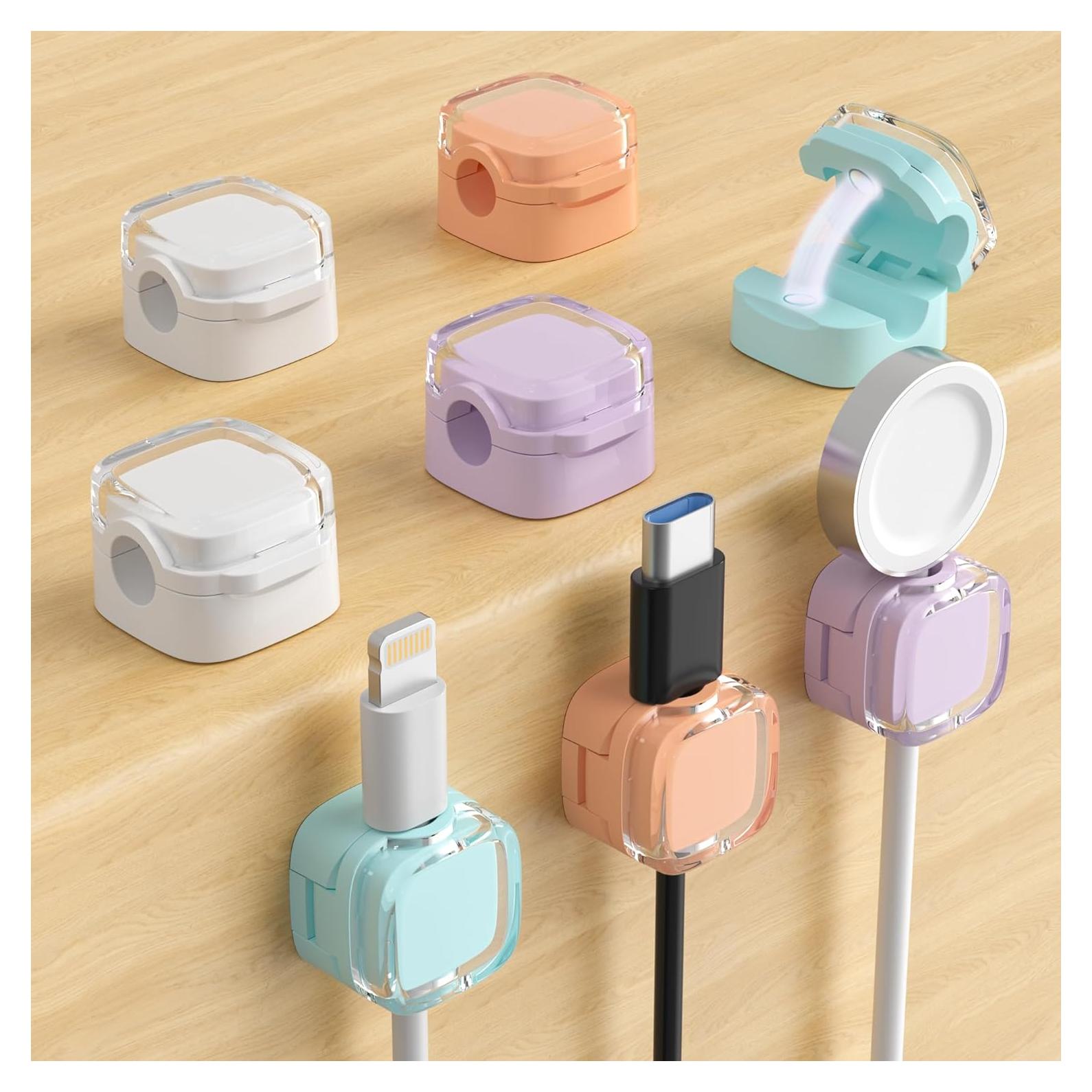 Clips Magnéticos para Cables COOCAT - Paquete de 8 Multicolor