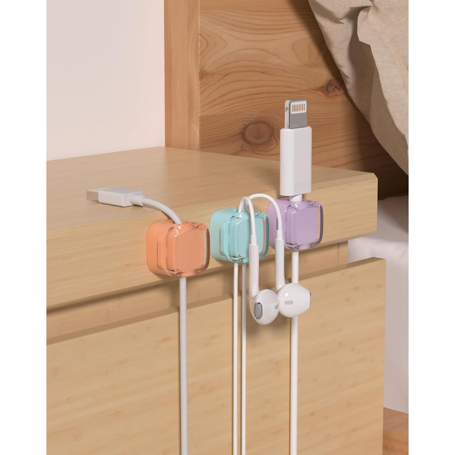 Clips Magnéticos para Cables COOCAT - Paquete de 8 Multicolor