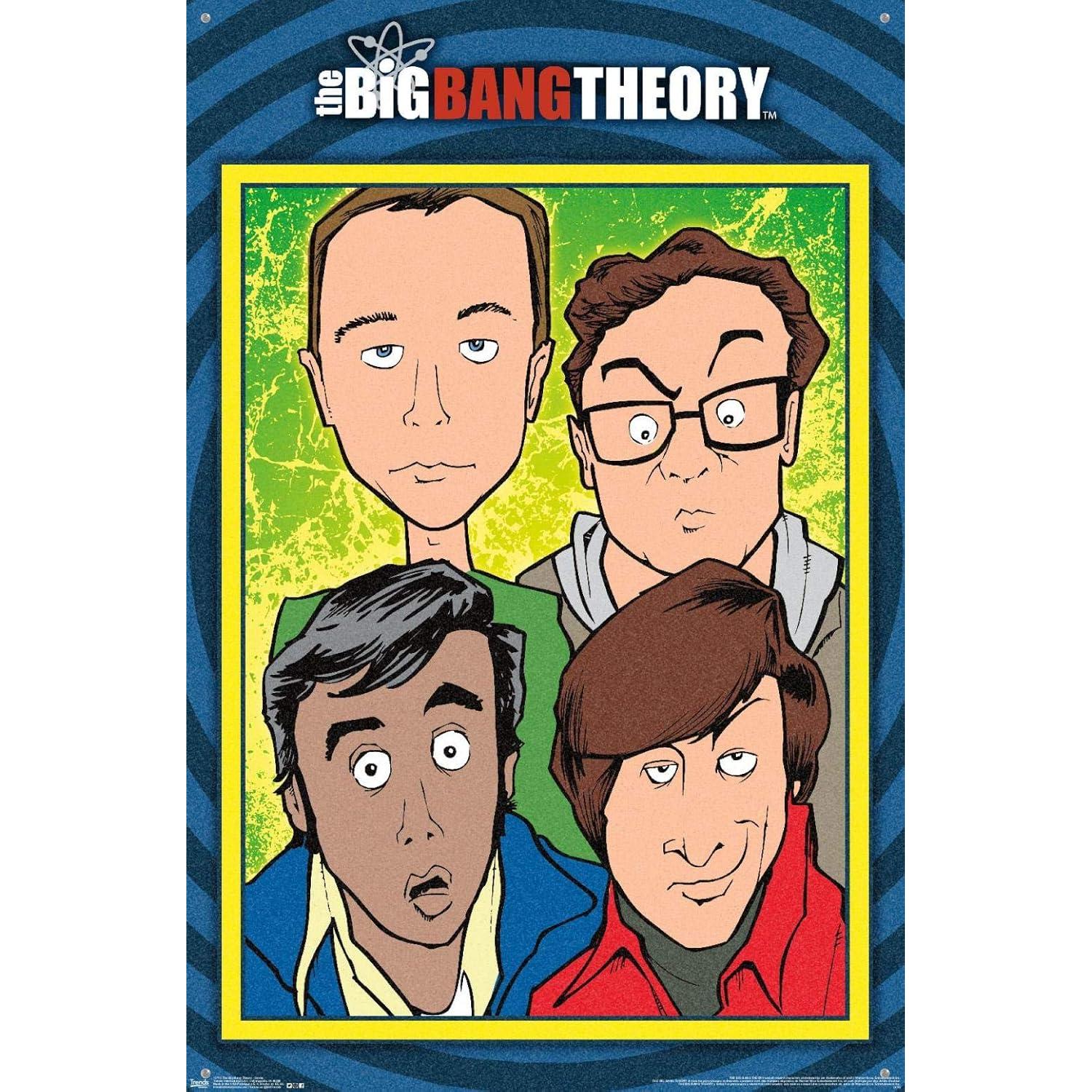 Póster de Pared El Gran Bang Teoría Trends International 86.4x56.5cm