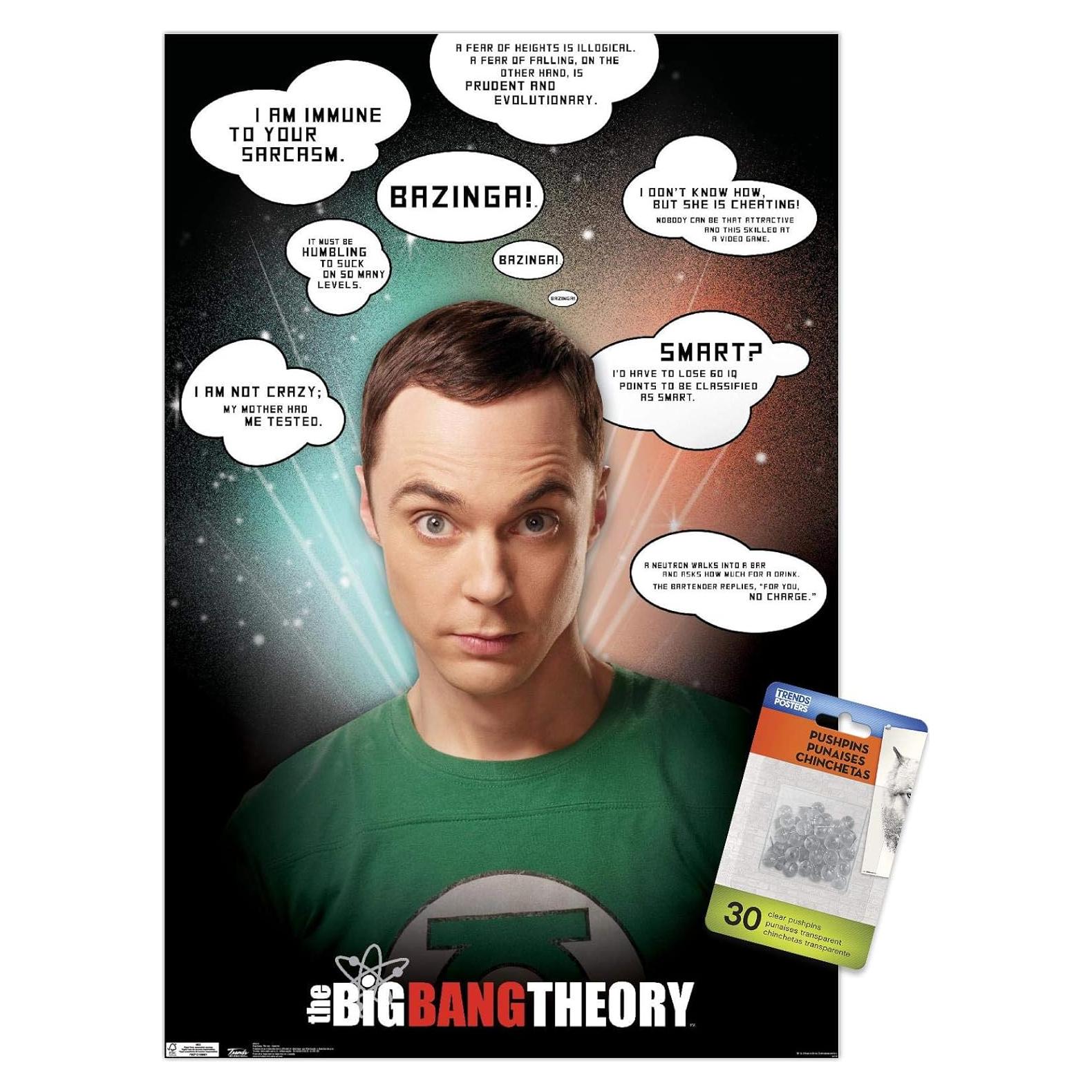 Póster de Citas La Teoría del Big Bang Trends International 37x57cm