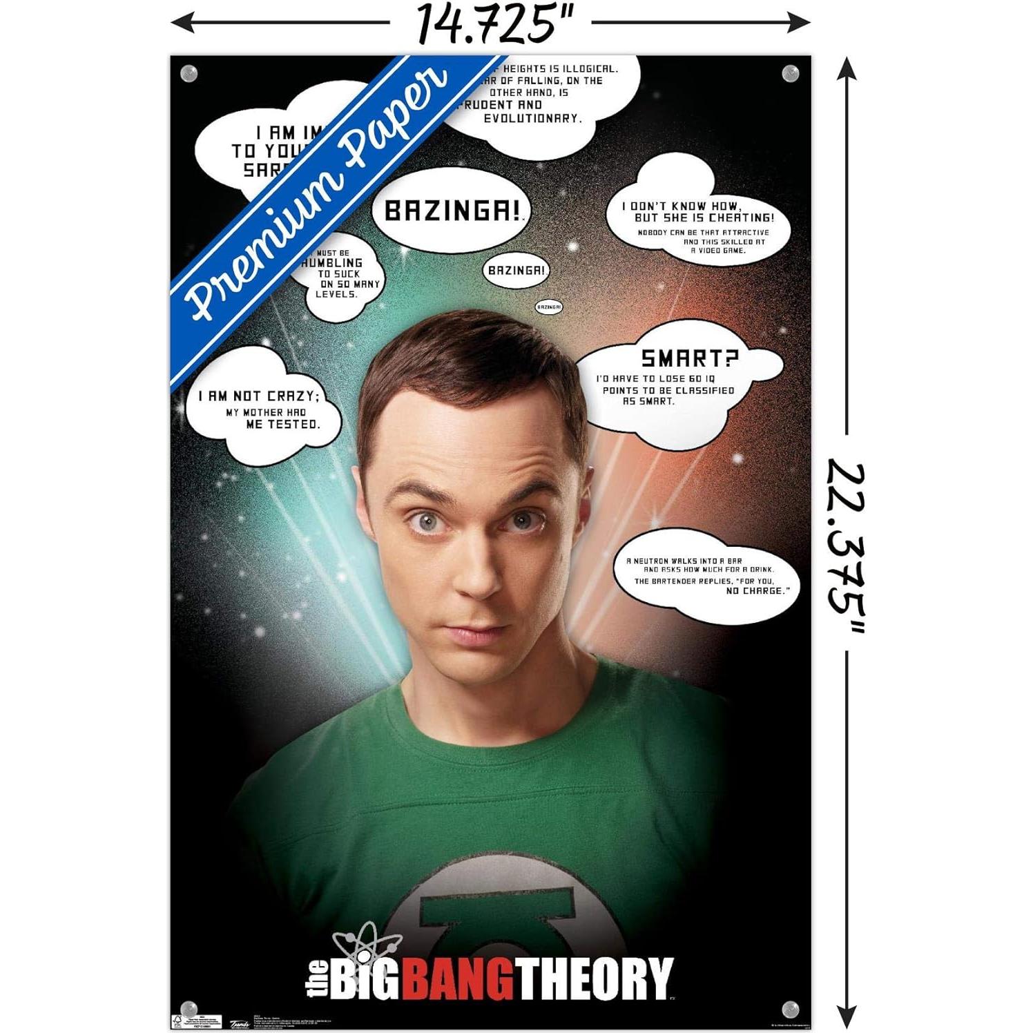 Póster de Citas La Teoría del Big Bang Trends International 37x57cm