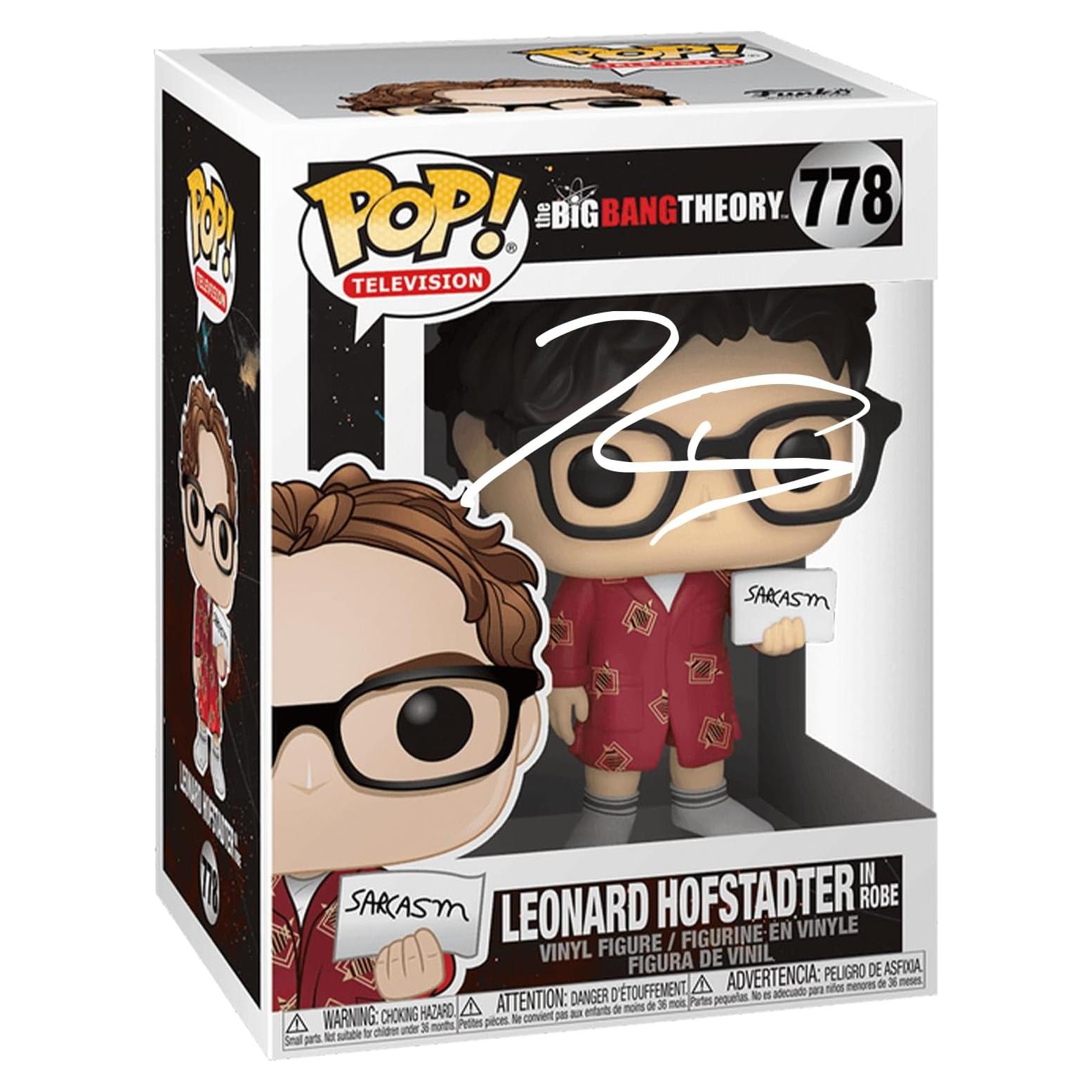 Funko Pop Leonard Hofstadter Reimpresión Firmada Facsímil