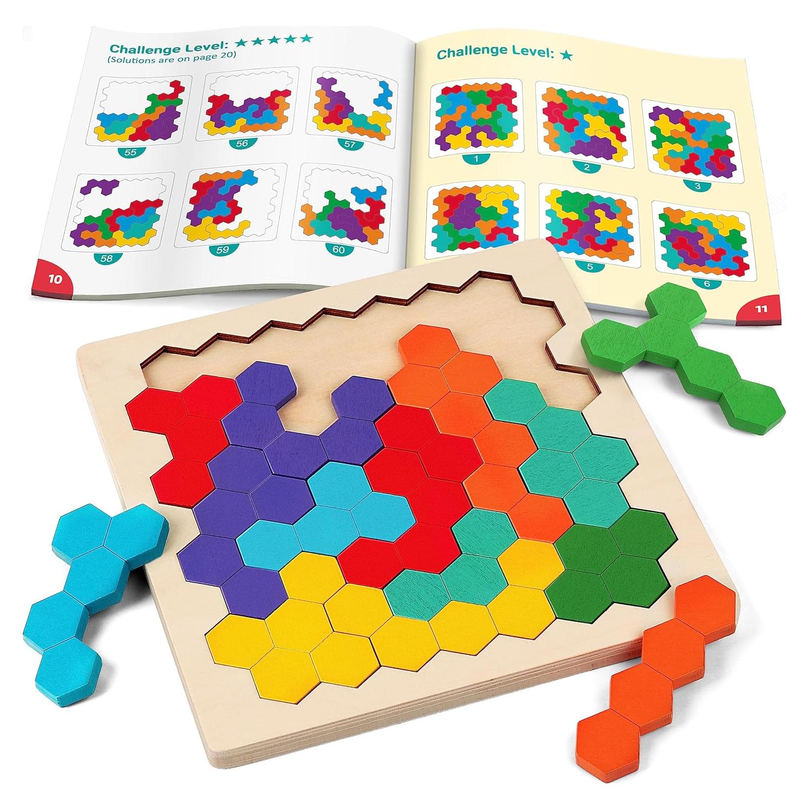 Rompecabezas Tangram de Madera Coogam - Juguete Educativo 3D