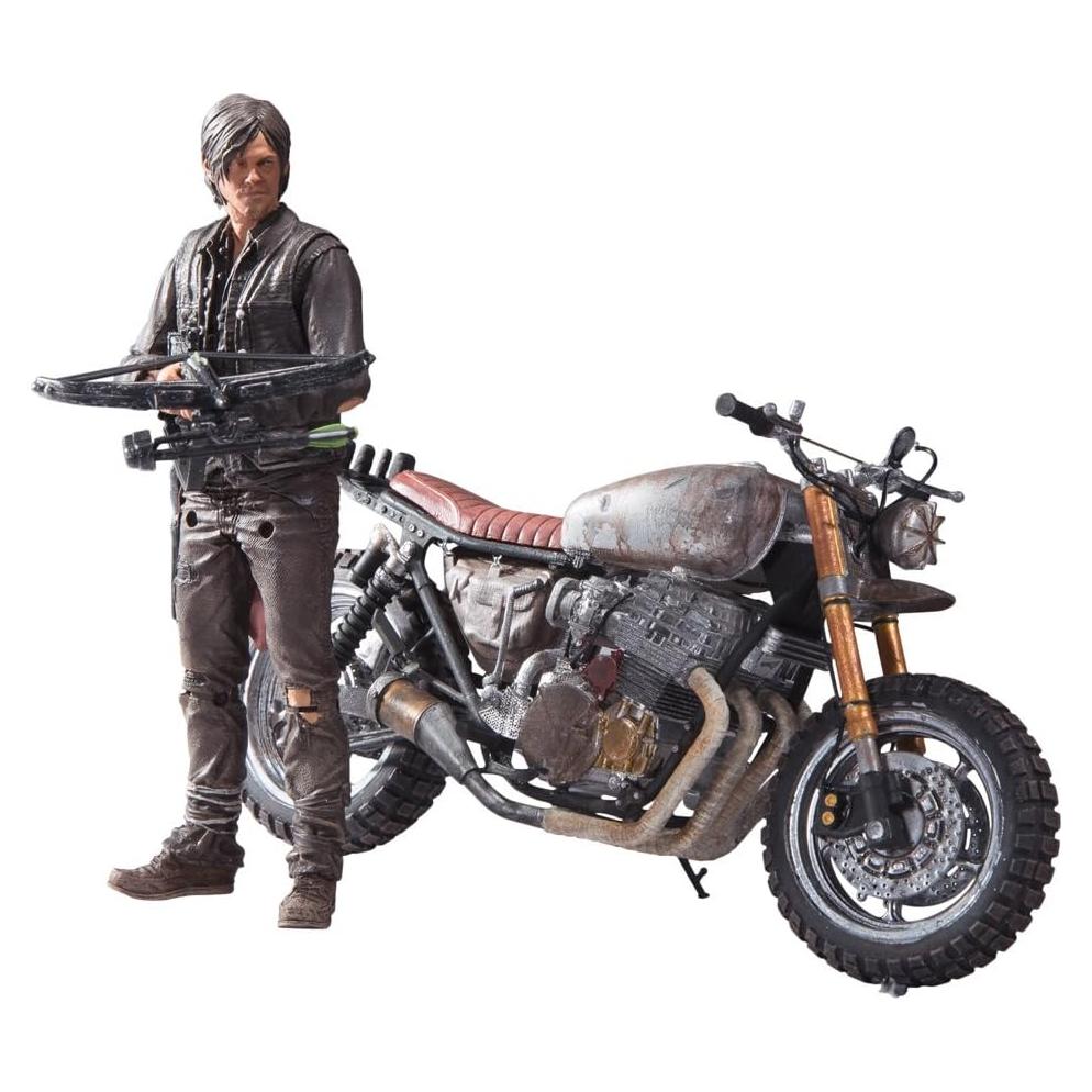 Figura Daryl Dixon McFarlane Toys con Moto 12.7 cm