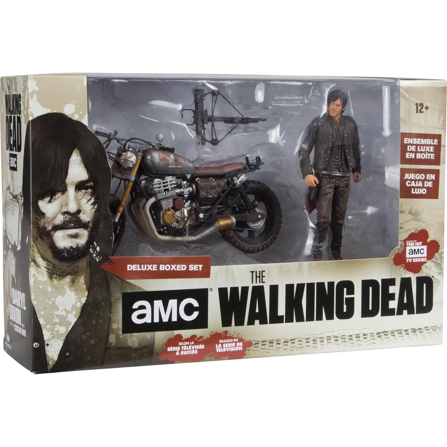 Figura Daryl Dixon McFarlane Toys con Moto 12.7 cm