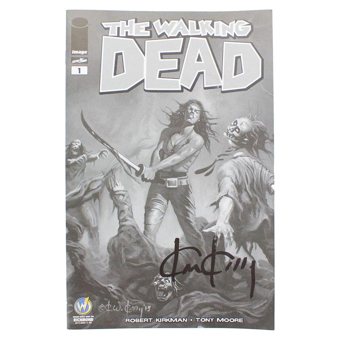 Cómic The Walking Dead #1 Toynk Portada B&W Firmada Ken Kelly