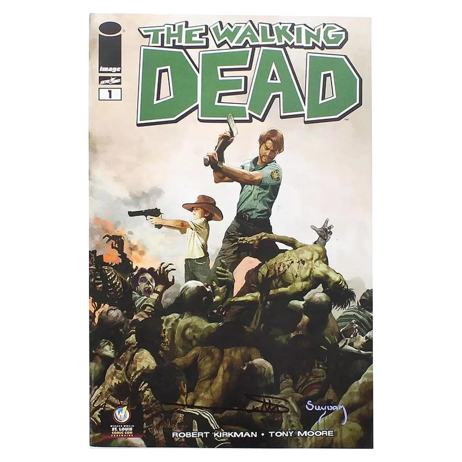 Cómic The Walking Dead #1 Toynk Cubierta Firmada Arthur Sudham