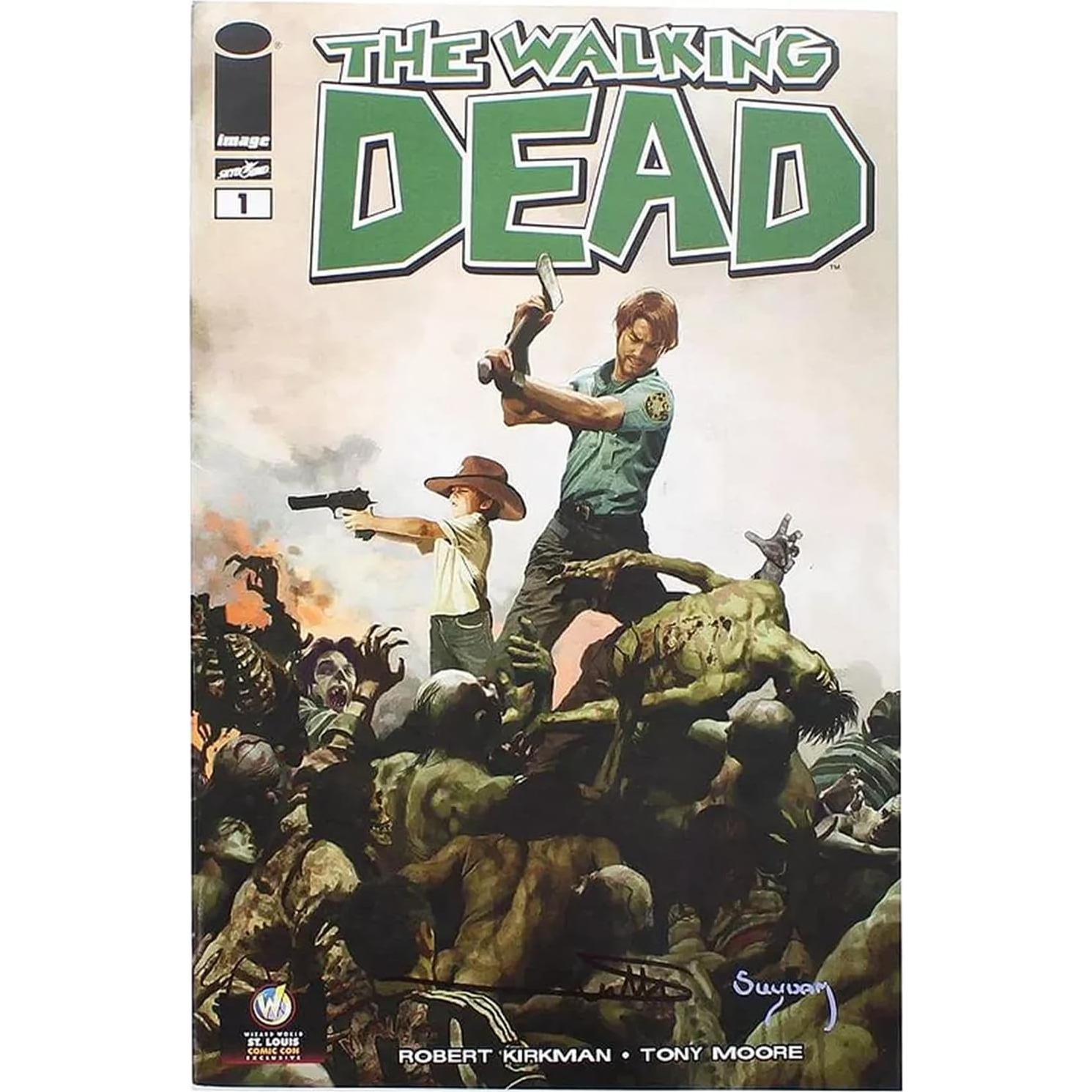 Cómic The Walking Dead #1 Toynk Cubierta Firmada Arthur Sudham