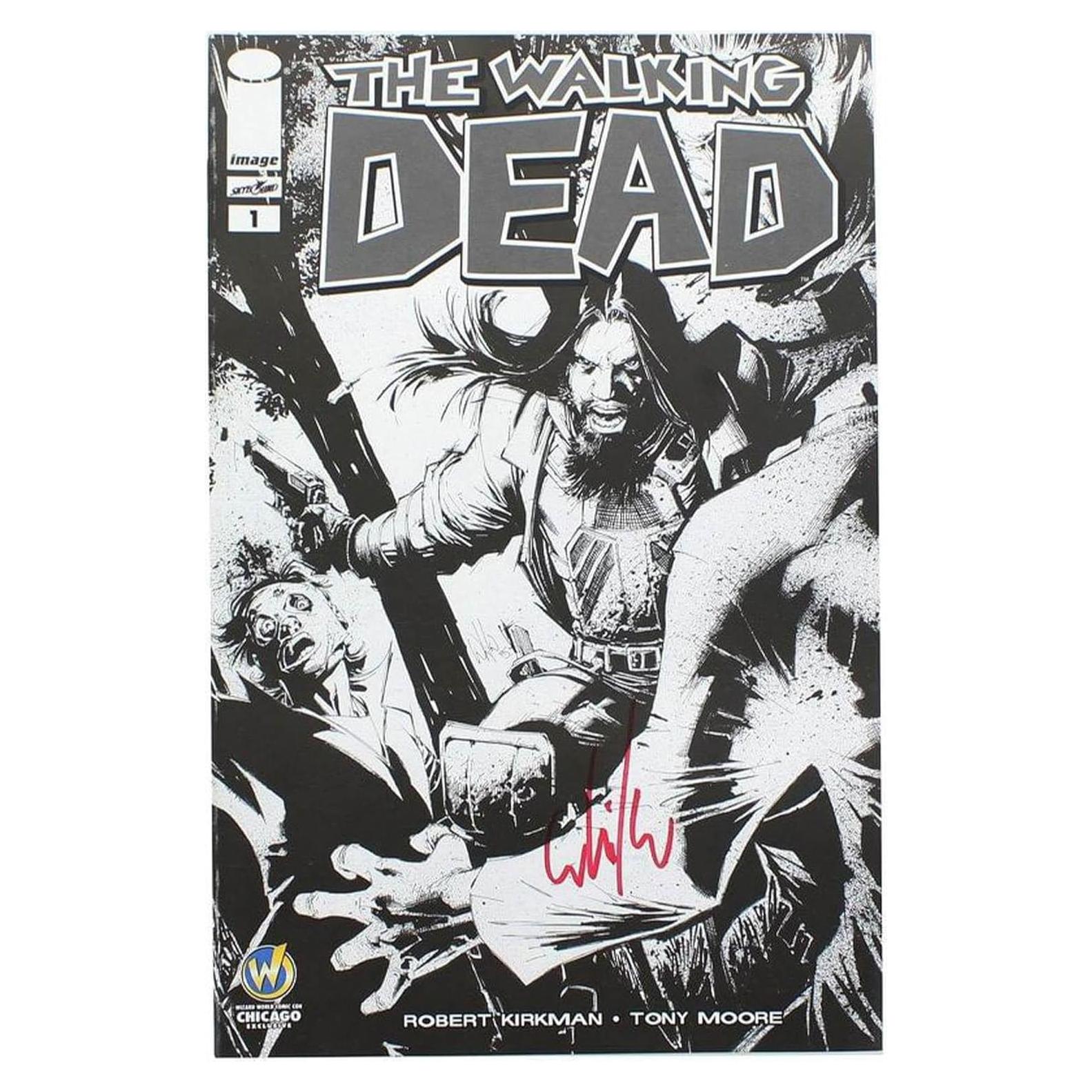 Cómic The Walking Dead #1 B&W Firmado por Whilce Portacio