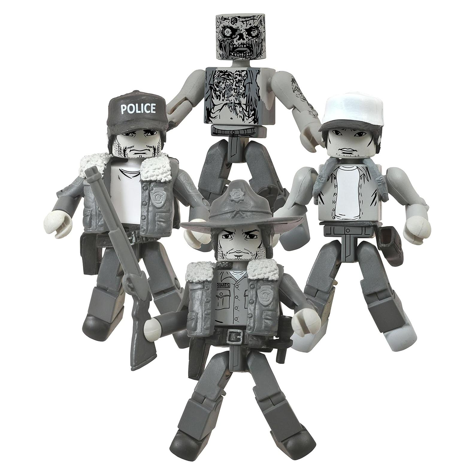 Diamond Select Toys Minimates Los Muertos Vivientes Set B&W