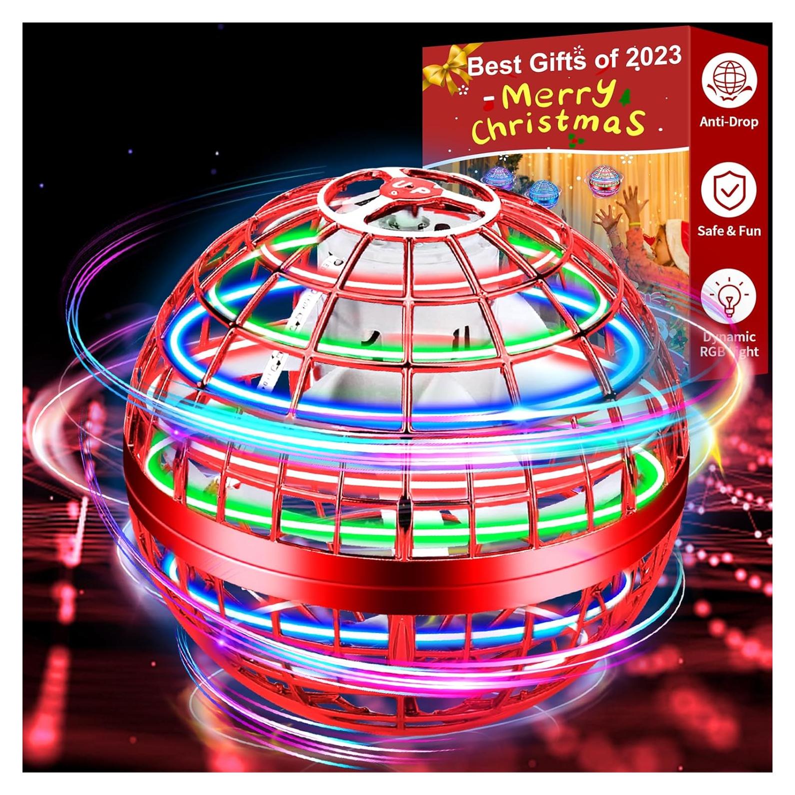 Drone de Bola Voladora Vantexi LED Rojo para Niños y Adultos