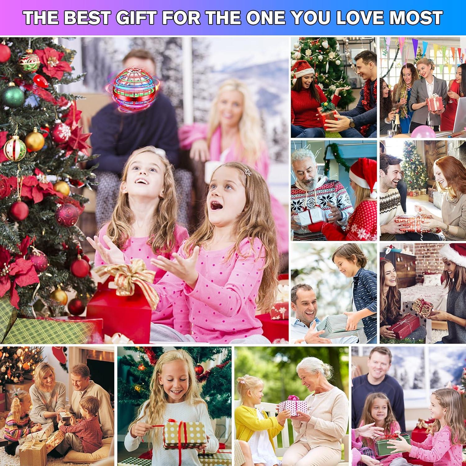 Drone de Bola Voladora Vantexi LED Rojo para Niños y Adultos