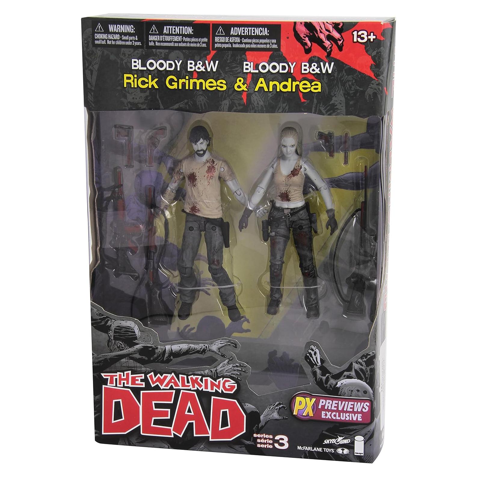 Figura de Acción McFarlane The Walking Dead Rick y Andrea 2-Pack