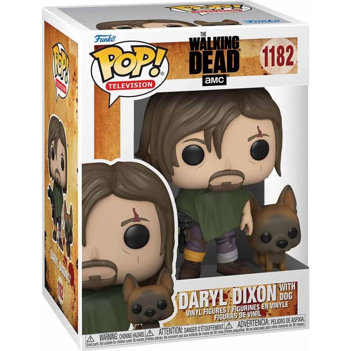 Figura Funko POP The Walking Dead Daryl con Perro 9.5 cm