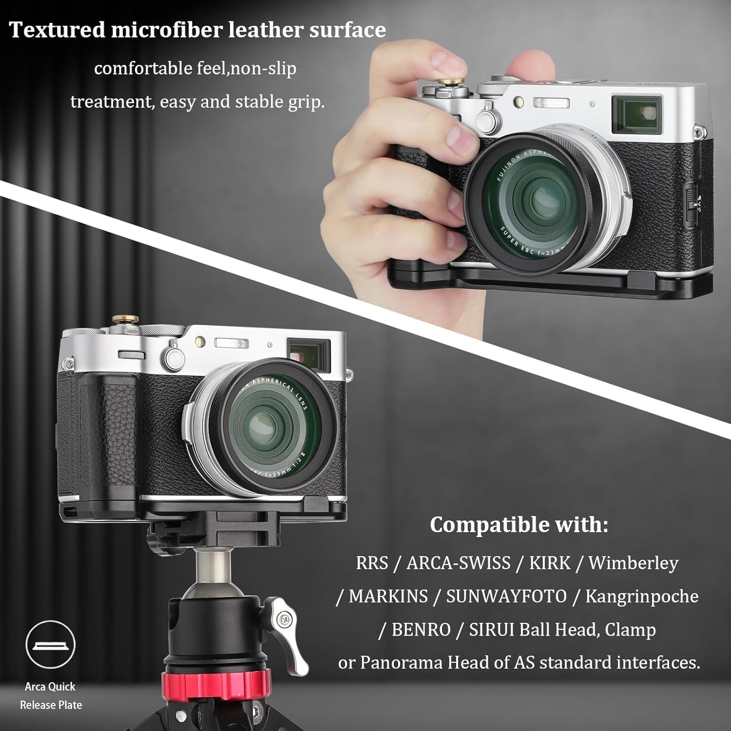 Mango de Agarre Haoge HG-XVIB para Fujifilm X100VI - Aluminio