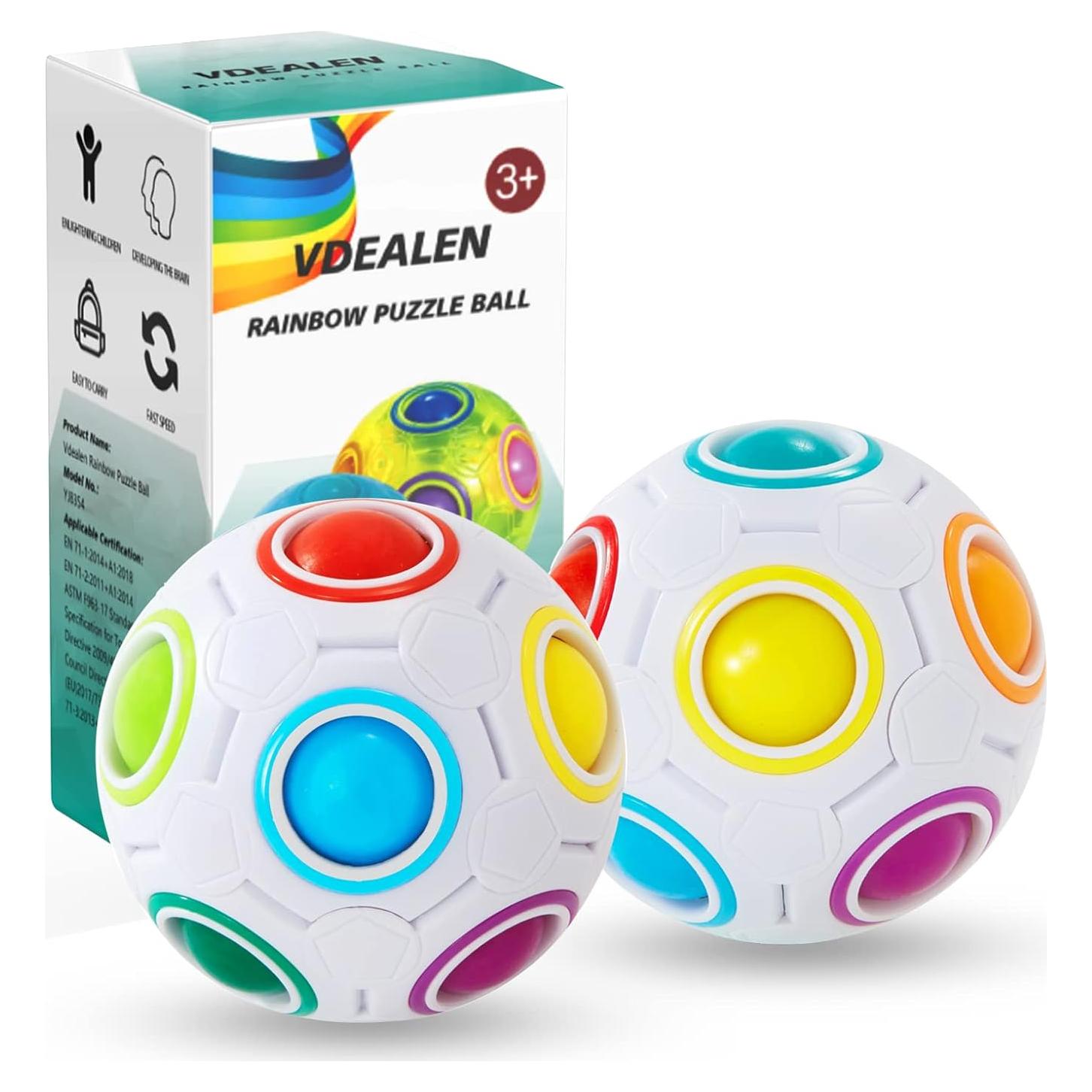 Bola de Rompecabezas Arcoíris Vdealen 7 cm Juguete Fidget