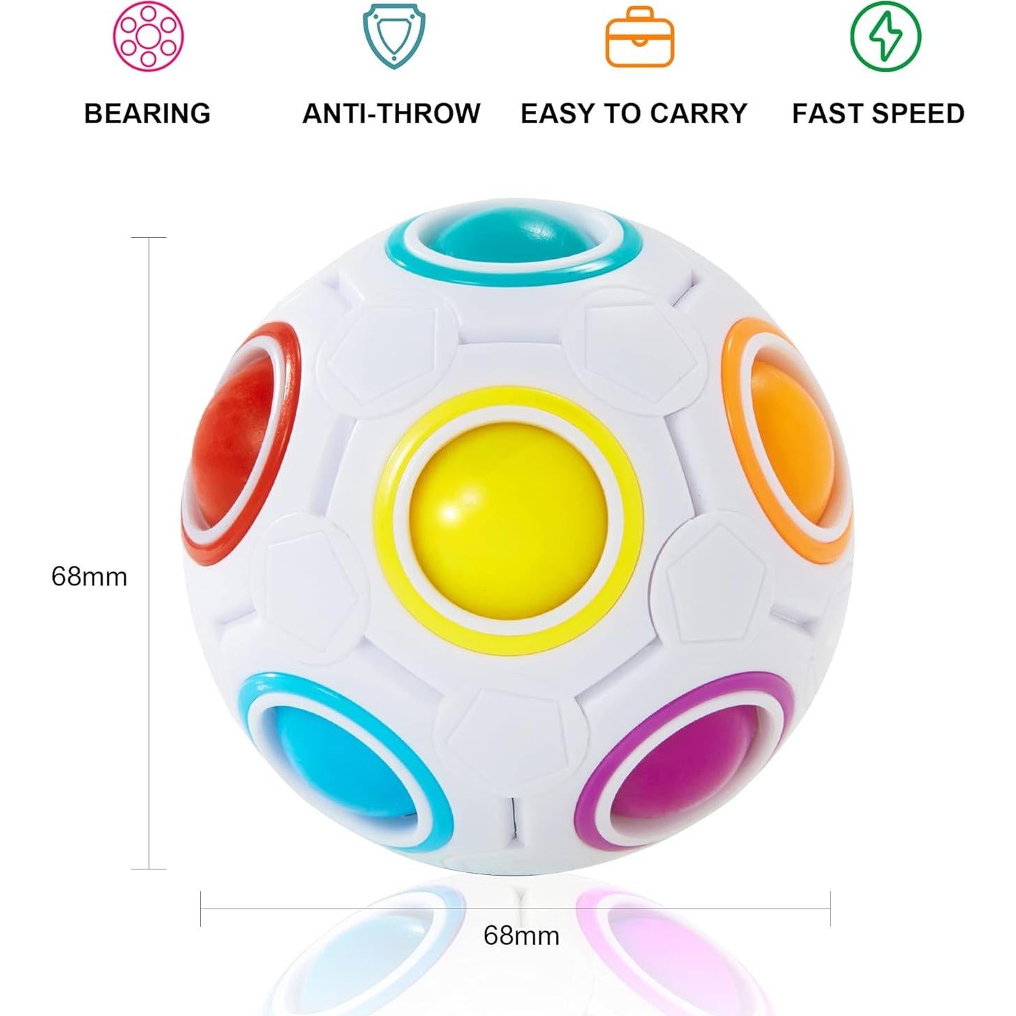 Bola de Rompecabezas Arcoíris Vdealen 7 cm Juguete Fidget