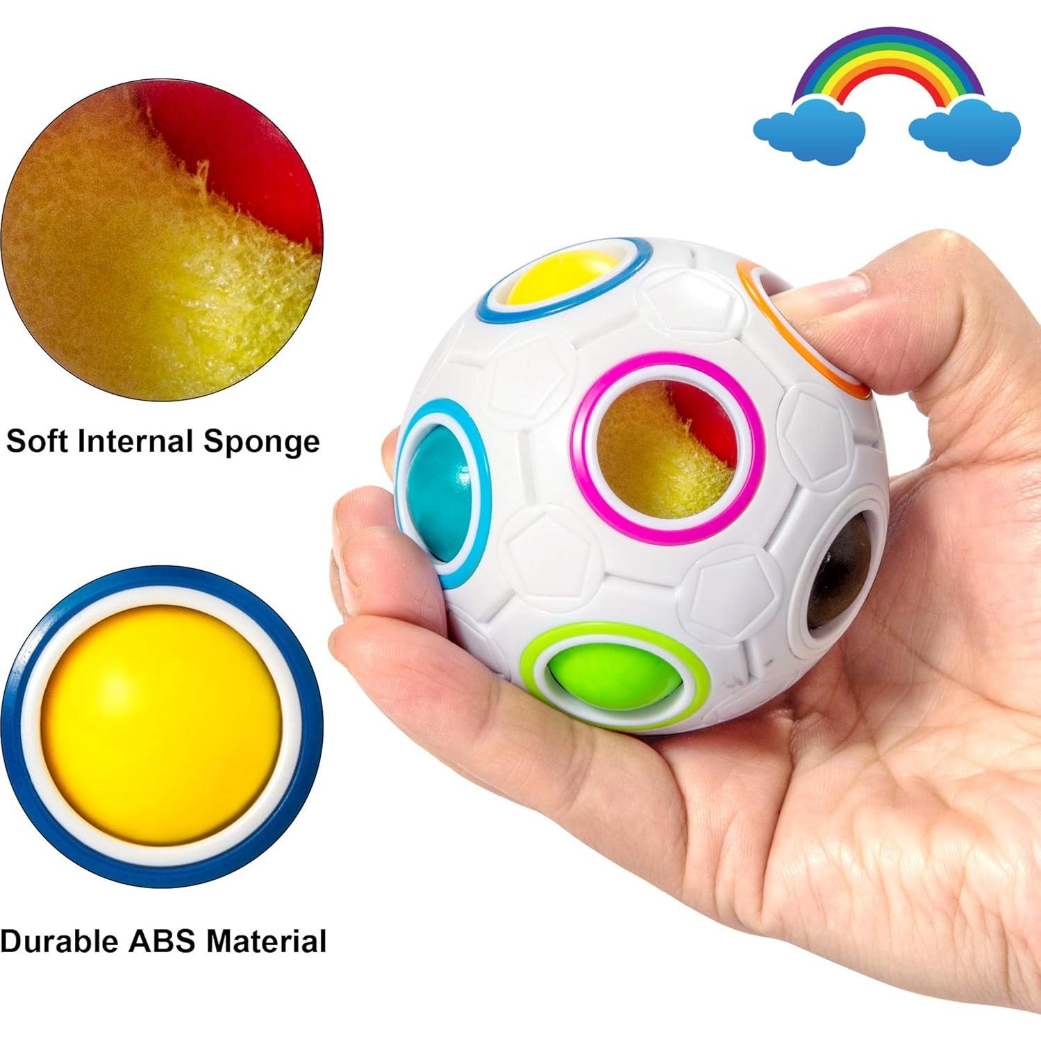 Bola de Rompecabezas Arcoíris Vdealen 7 cm Juguete Fidget