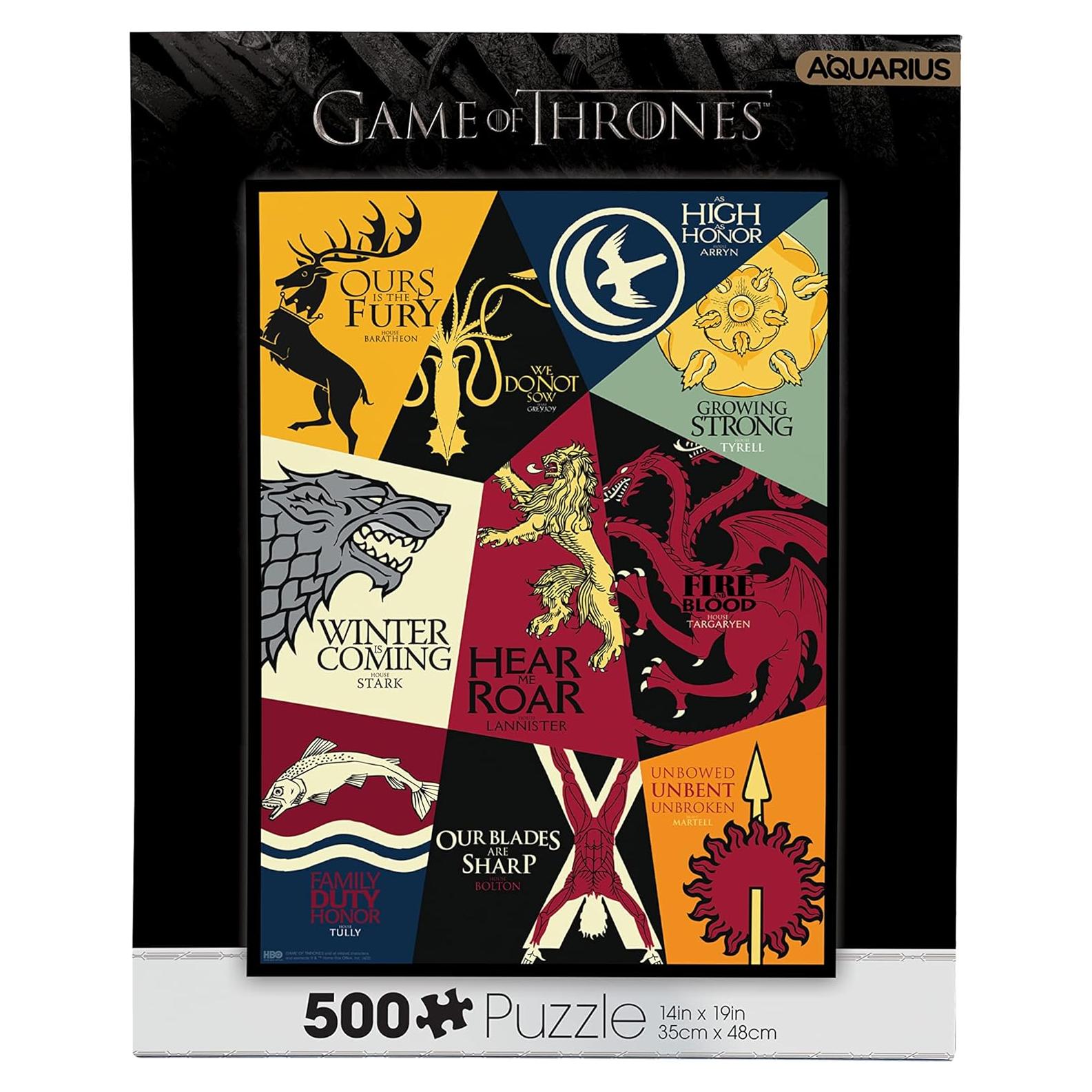 Rompecabezas 500 Piezas AQUARIUS Juego de Tronos Lema