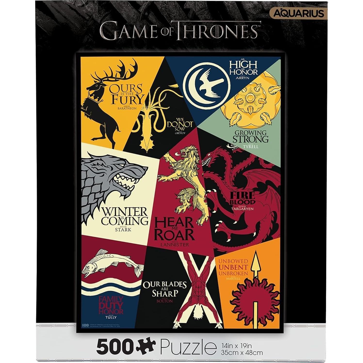 Rompecabezas 500 Piezas AQUARIUS Juego de Tronos Lema
