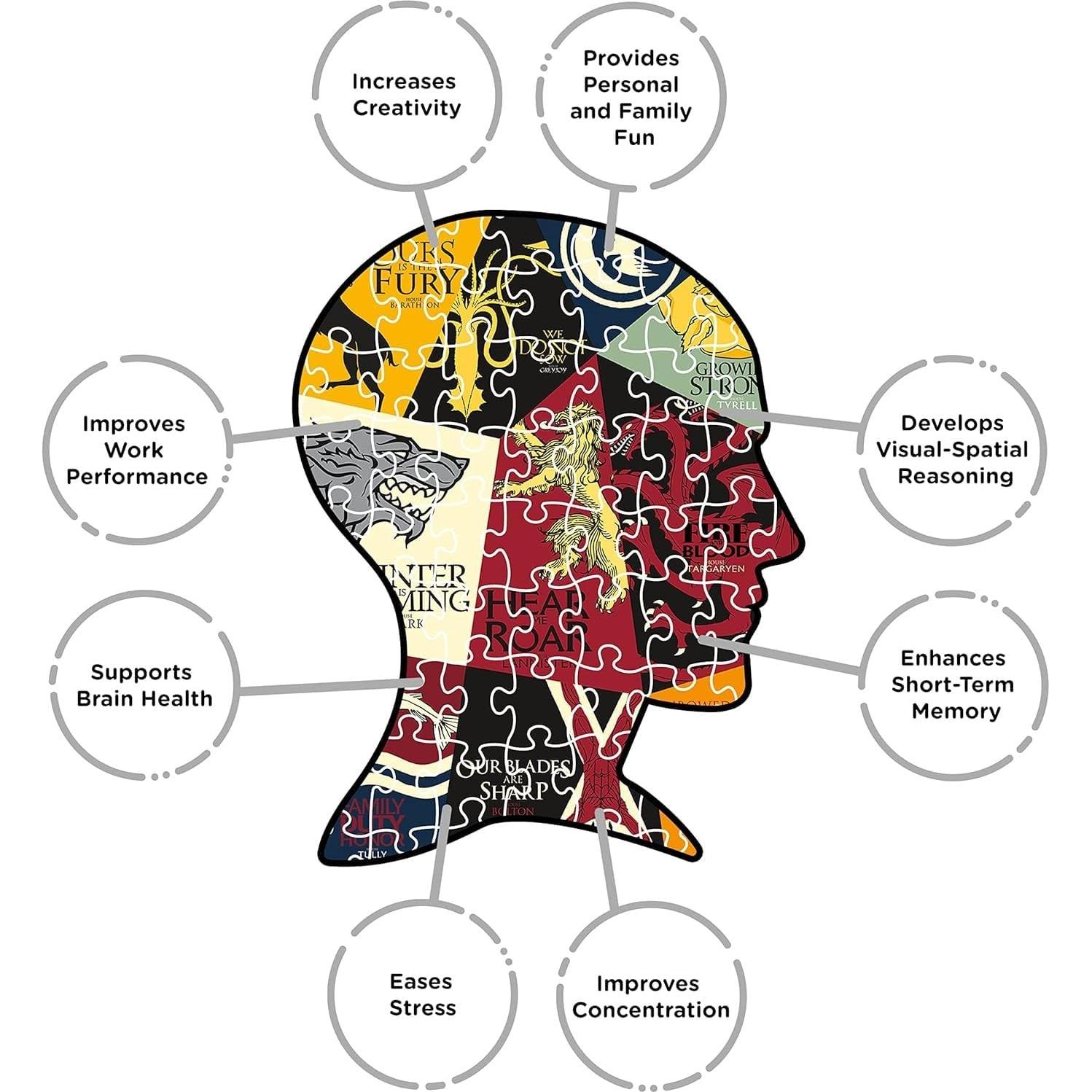 Rompecabezas 500 Piezas AQUARIUS Juego de Tronos Lema