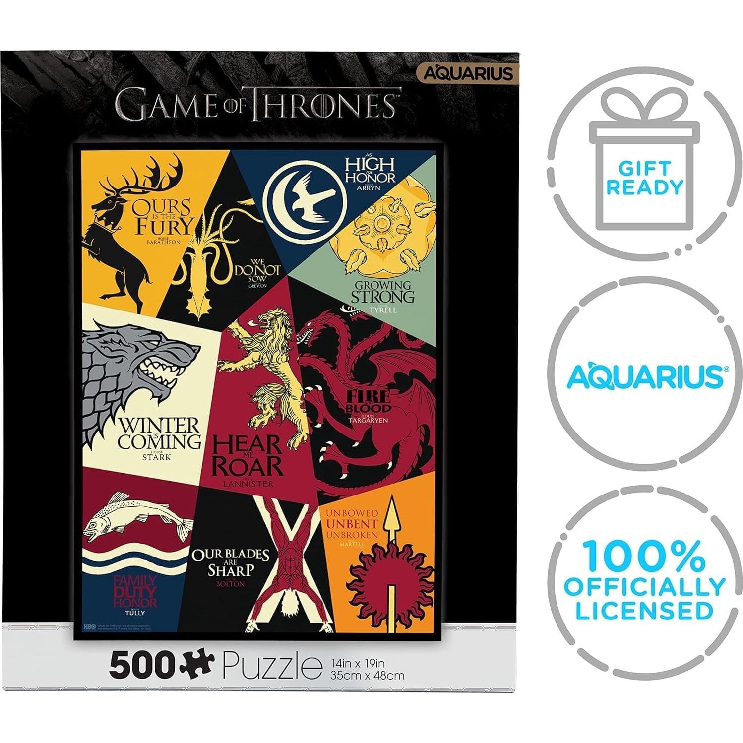 Rompecabezas 500 Piezas AQUARIUS Juego de Tronos Lema