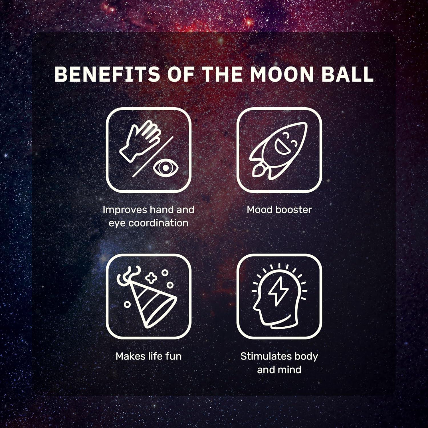 Bola Lunar Waboba - Bola Rebotadora 65mm Plata para Juegos