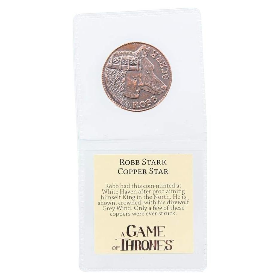 Replica Moneda Estrella Cobre Robb Stark Juego de Tronos