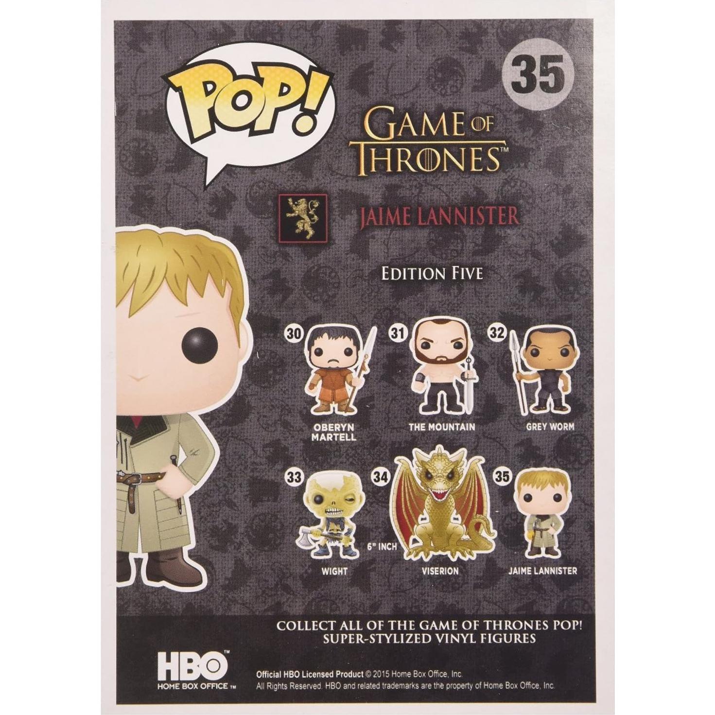 Figura de Juguete Funko POP Juego de Tronos Jaime Lannister