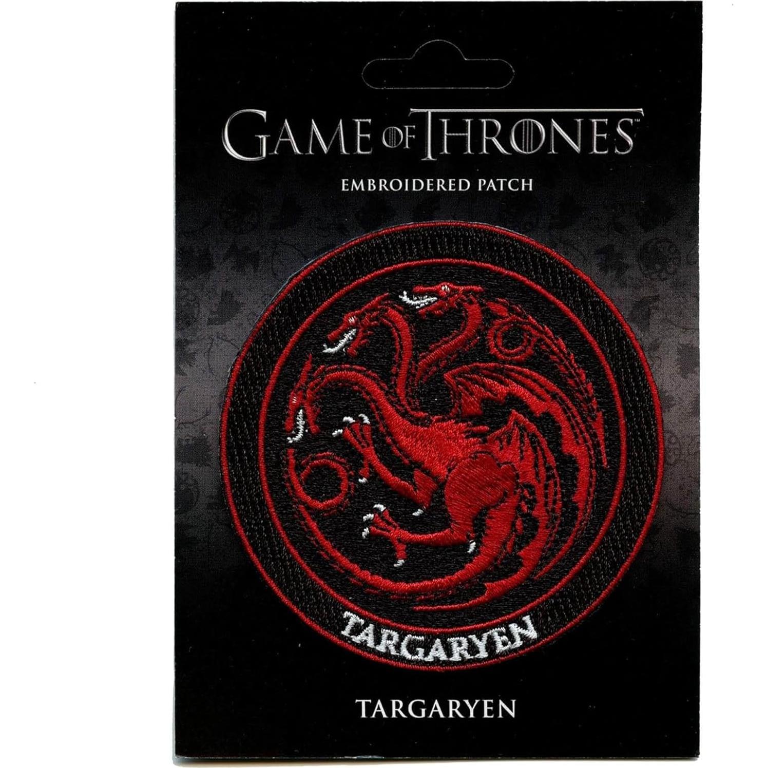 Parche Bordado Targaryen Juego de Tronos 12.45x9.14cm