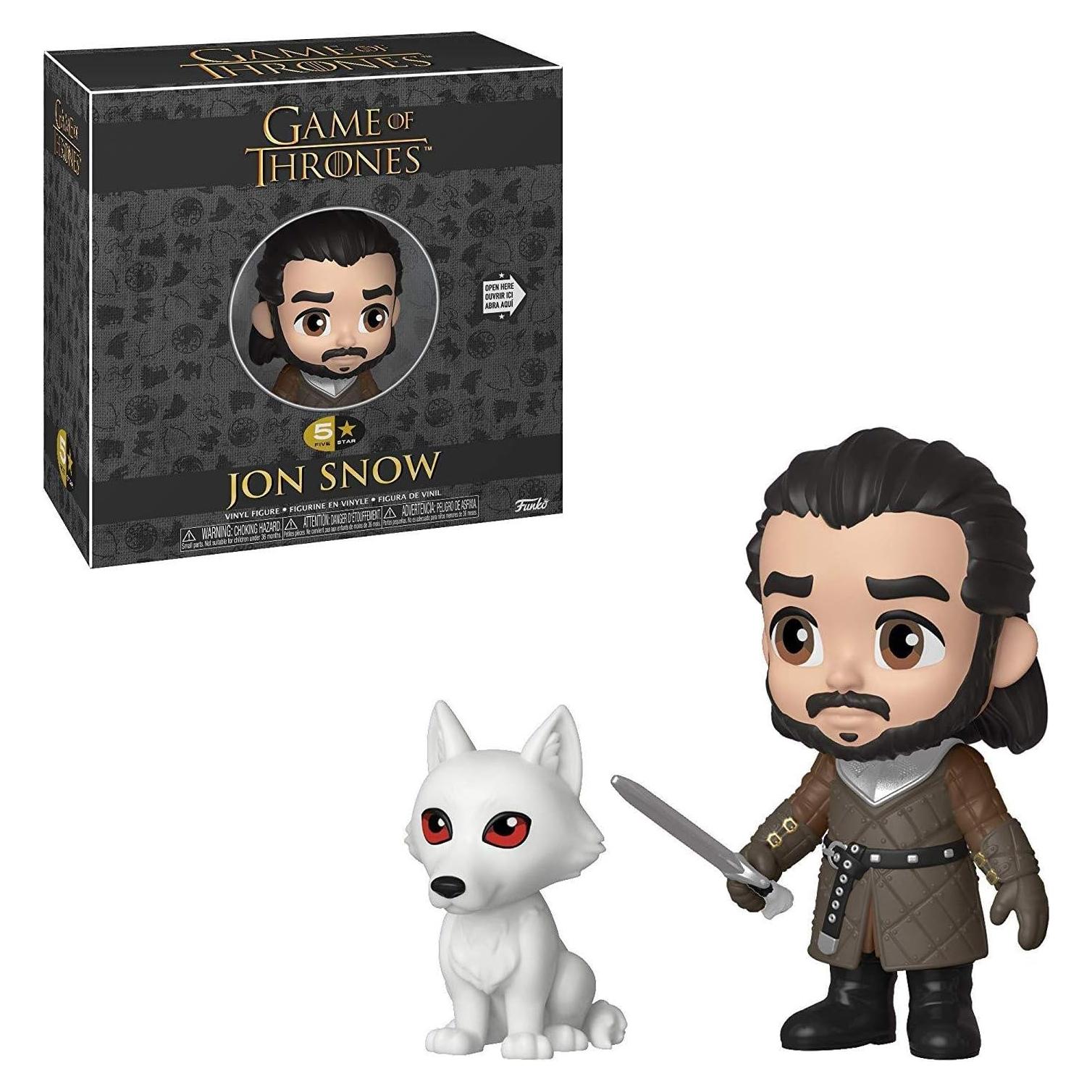 Figura Coleccionable Funko 5 Star Jon Nieve 9.5 cm Juego de Tronos