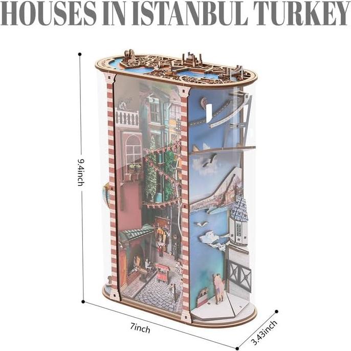Kit de Rincón de Libros DIY Insgen Estambul 20x7.6x25.4cm