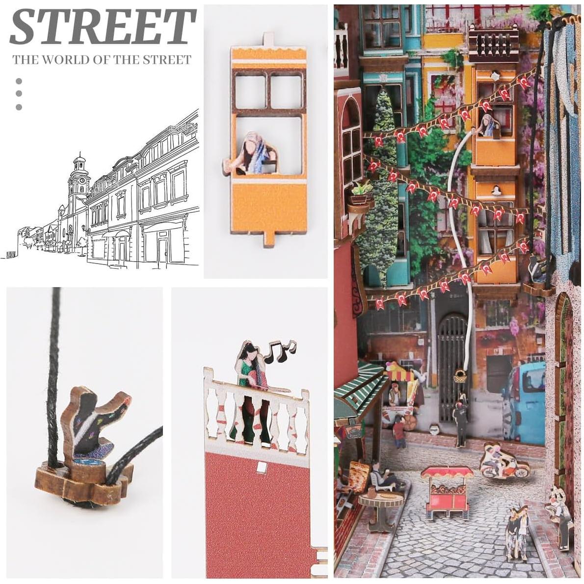 Kit de Rincón de Libros DIY Insgen Estambul 20x7.6x25.4cm