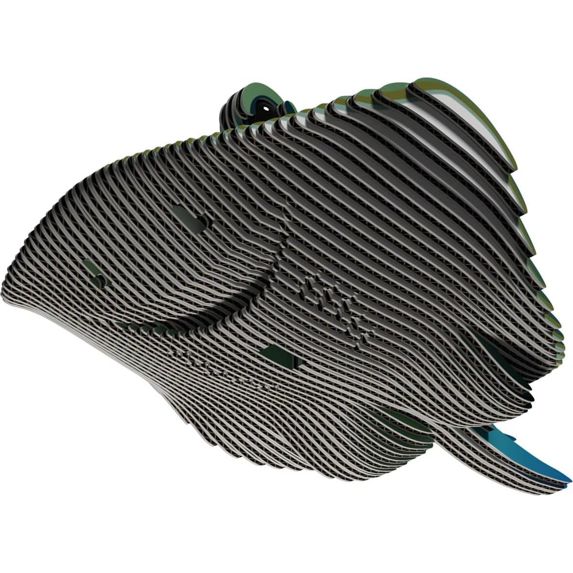 Rompecabezas 3D Mantarraya Eugy - Ecológico y Educativo 50 Piezas