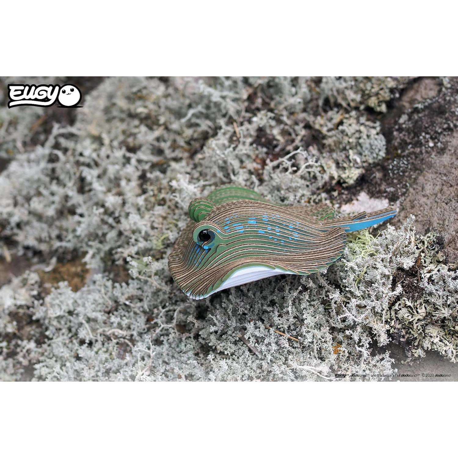 Rompecabezas 3D Mantarraya Eugy - Ecológico y Educativo 50 Piezas