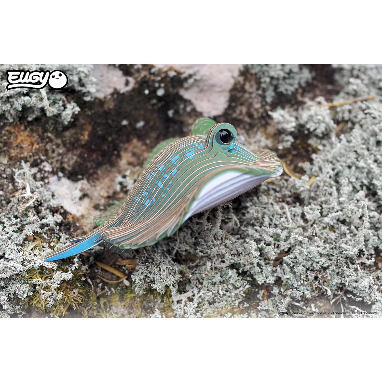 Rompecabezas 3D Mantarraya Eugy - Ecológico y Educativo 50 Piezas