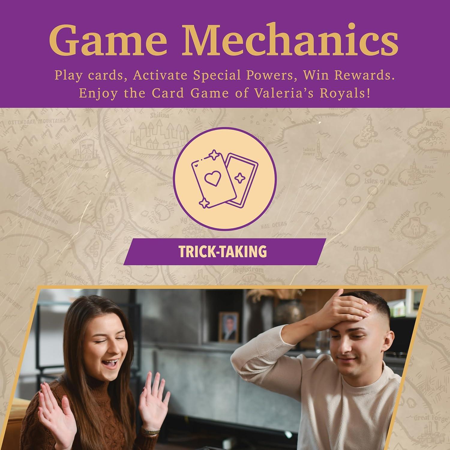 Juego de Cartas Tronos de Valeria - Estrategia para 3-6 Jugadores