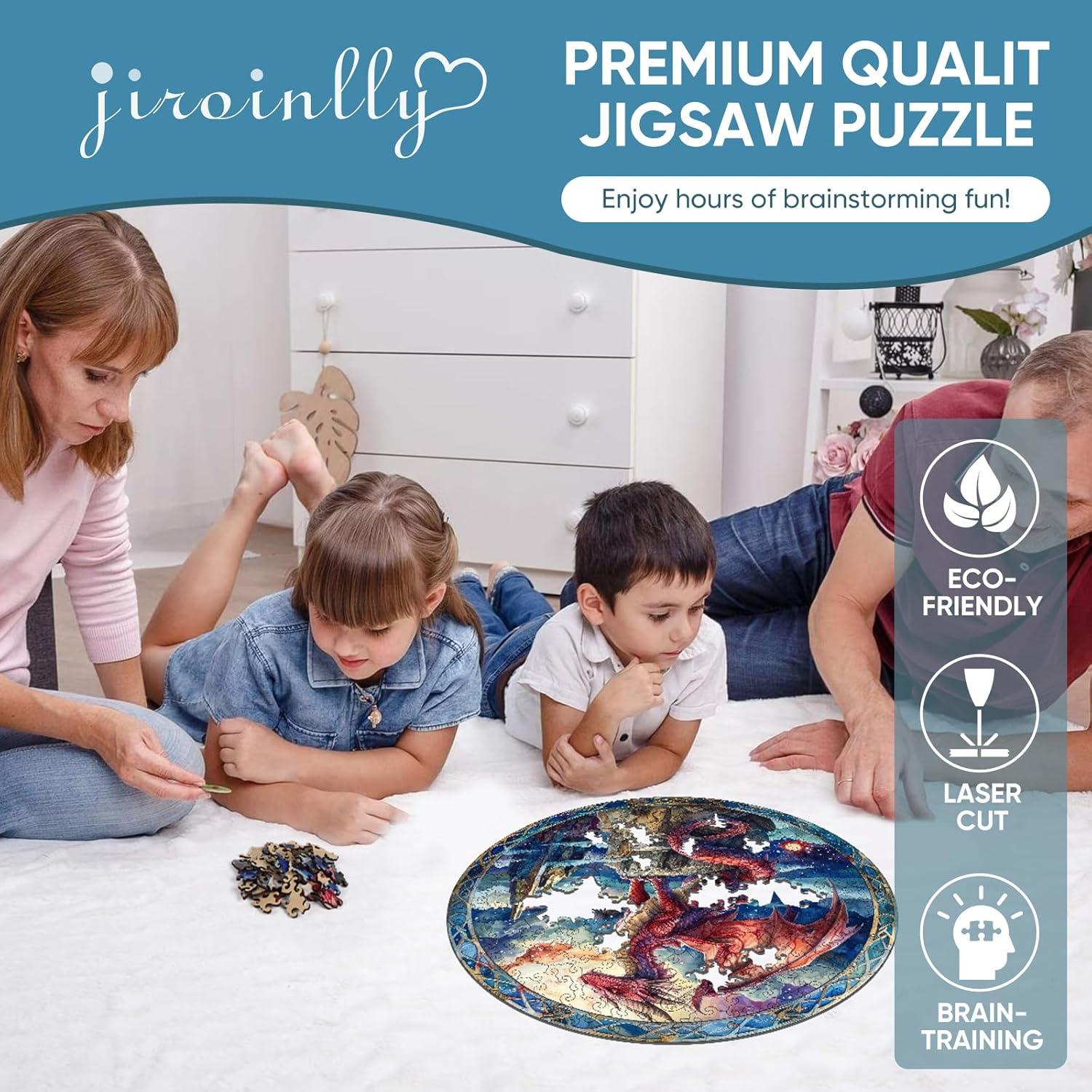 Rompecabezas de Madera 200 Piezas Dragón del Cielo Estrellado