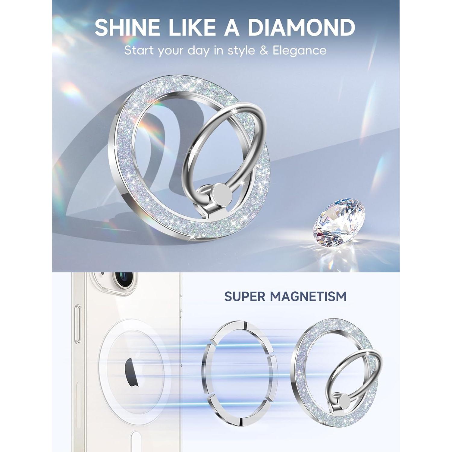 Soporte Magnético para iPhone KOLIYALIC Brillo Plateado