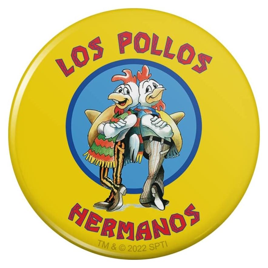 Imán de Botón Breaking Bad Los Pollos Hermanos 7.6cm